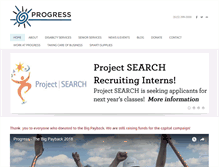 Tablet Screenshot of progress-inc.org